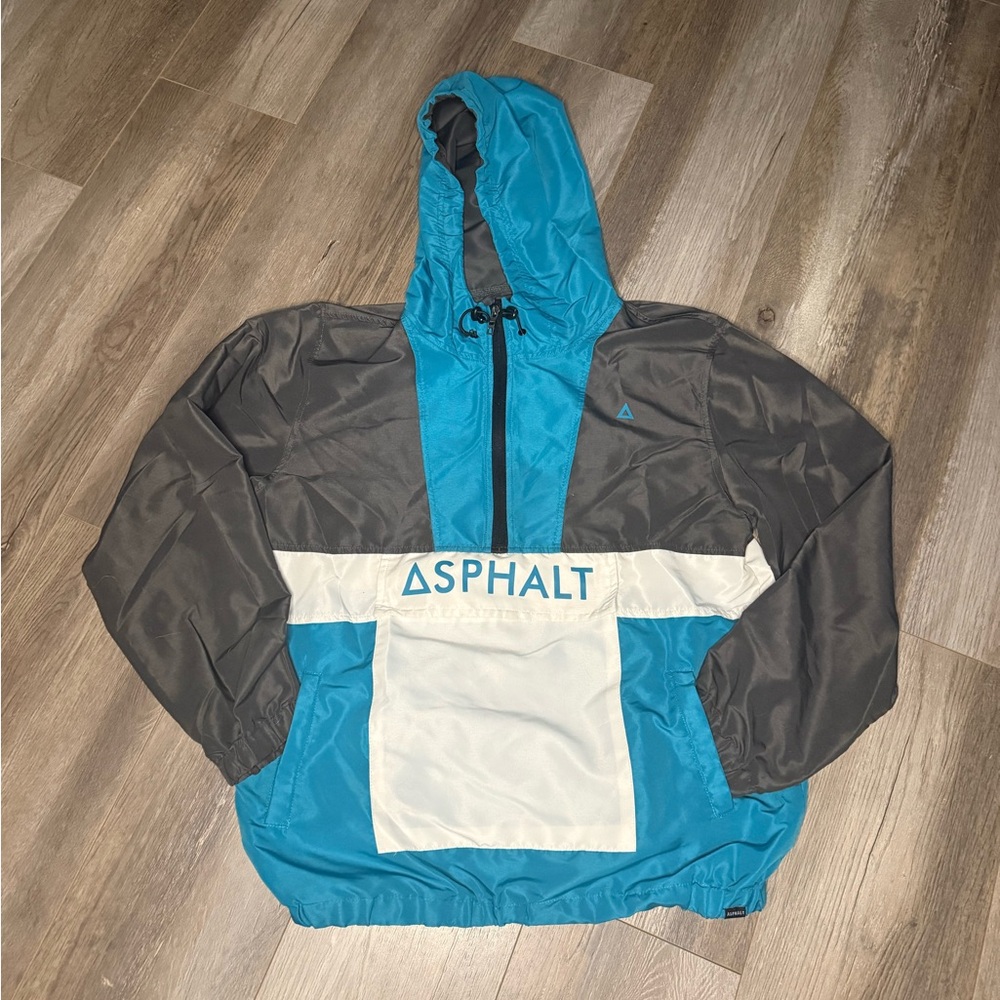 Asphalt Yacht Club Windbreaker with Pockets Medium